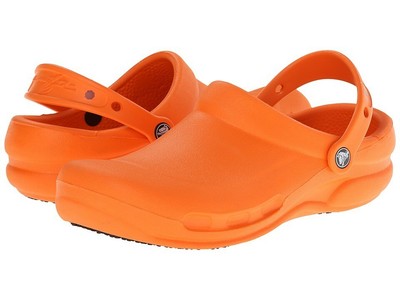 orange crocs chef